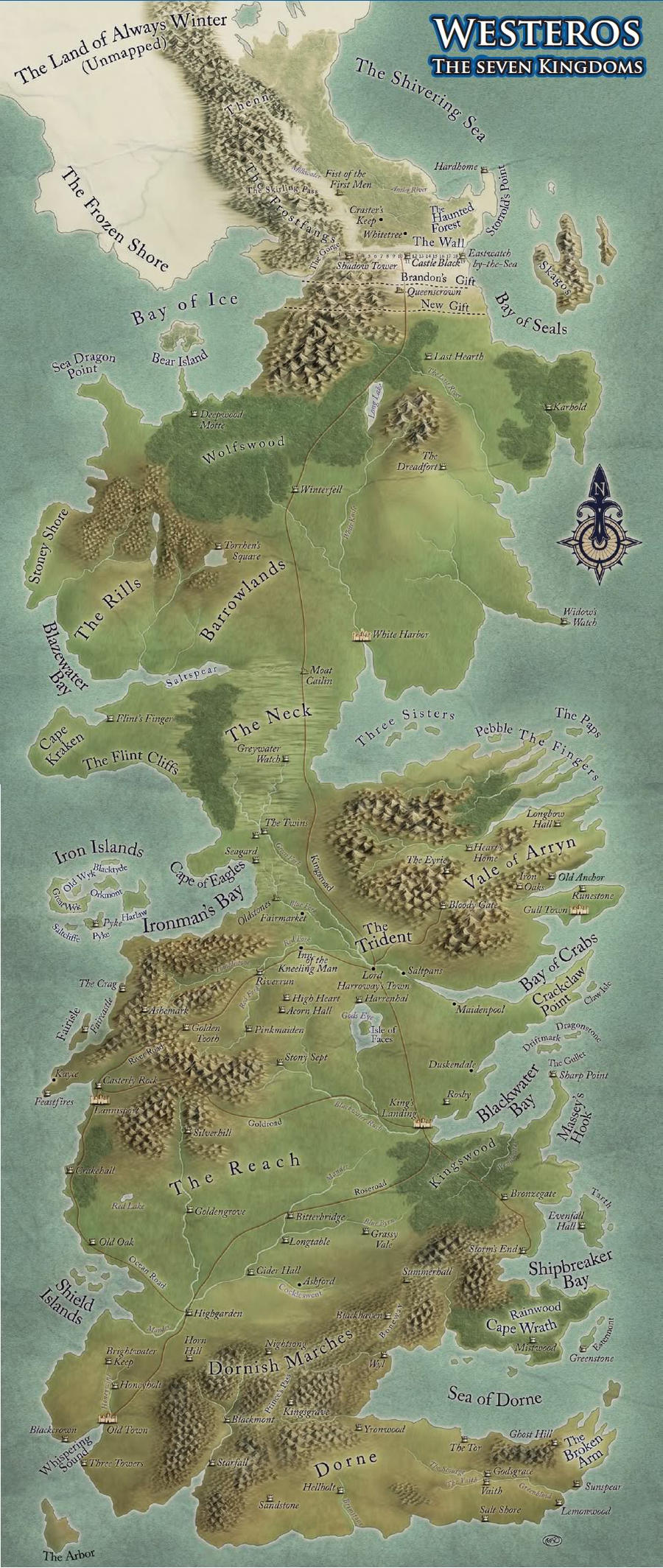 Westeros Map by SociallyArtward on DeviantArt