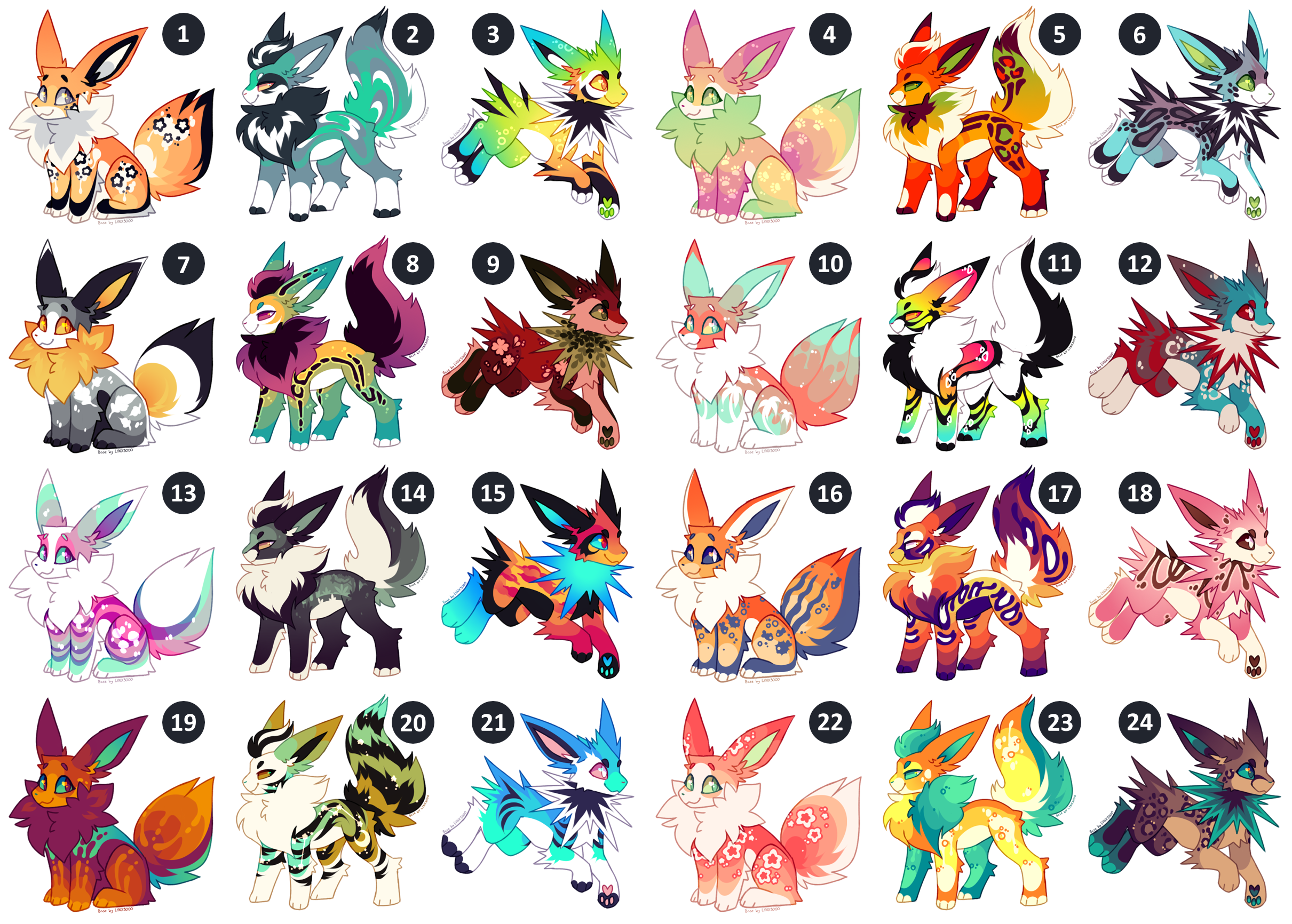 Pokemon Eevee evolutions 24