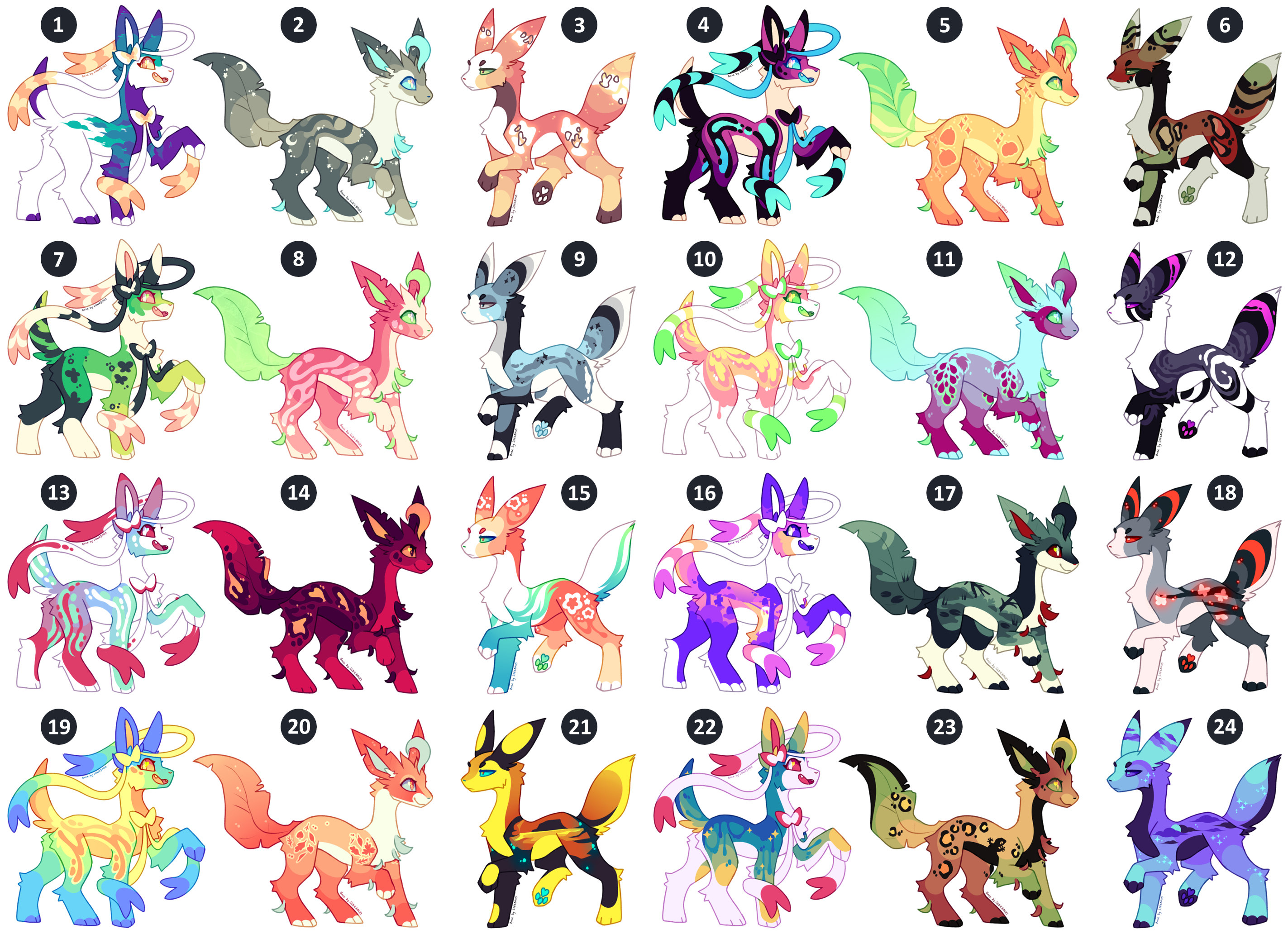 Pokemon Eevee evolutions 24