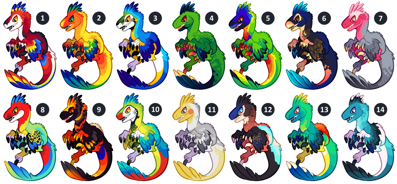 Atcg Pattern Raptor Raptor Adopts Set Price | OPEN 4/14 by Owiru on DeviantArt