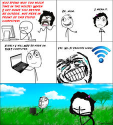 A Gamer's Life : Outside (Rage Comic 38)