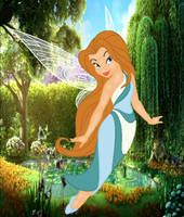 Silvermist as Thumbelina