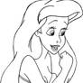 Ariel line art 2