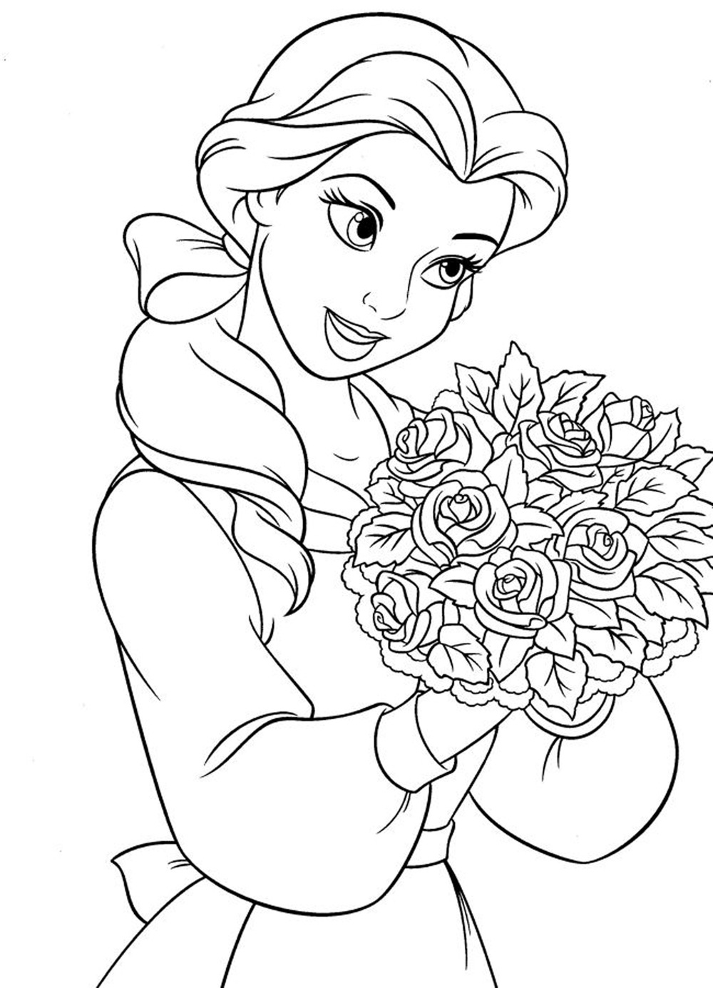 Disney-Princess-Belle-Coloring-Page by Serena7718 on DeviantArt