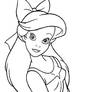 Ariel line art 4