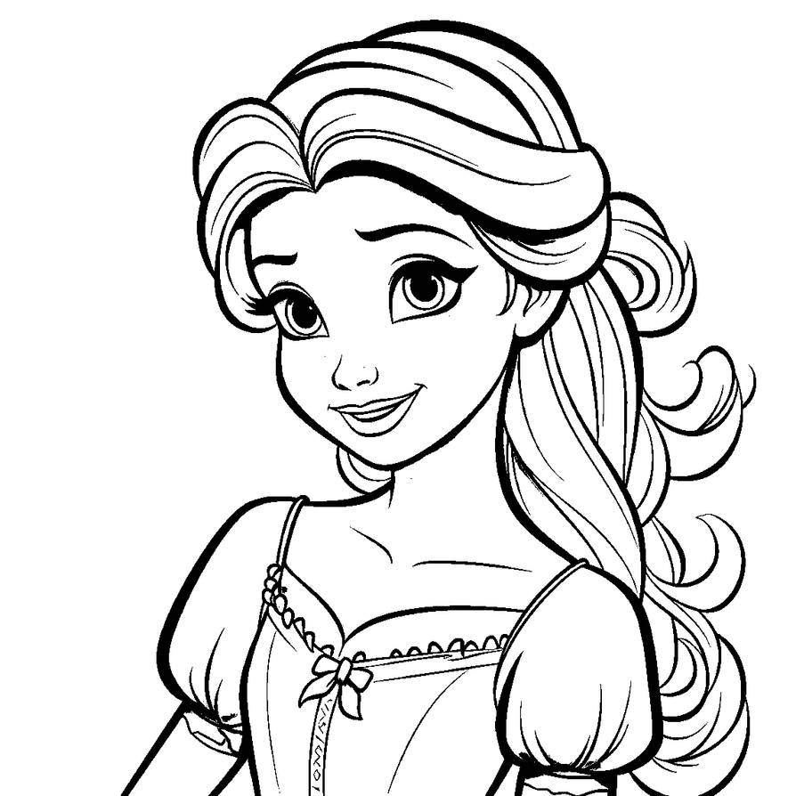 Princess Line Art 5 by Serena7718 on DeviantArt