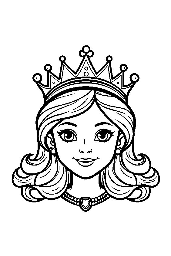 Princess Head coloring page by Serena7718 on DeviantArt
