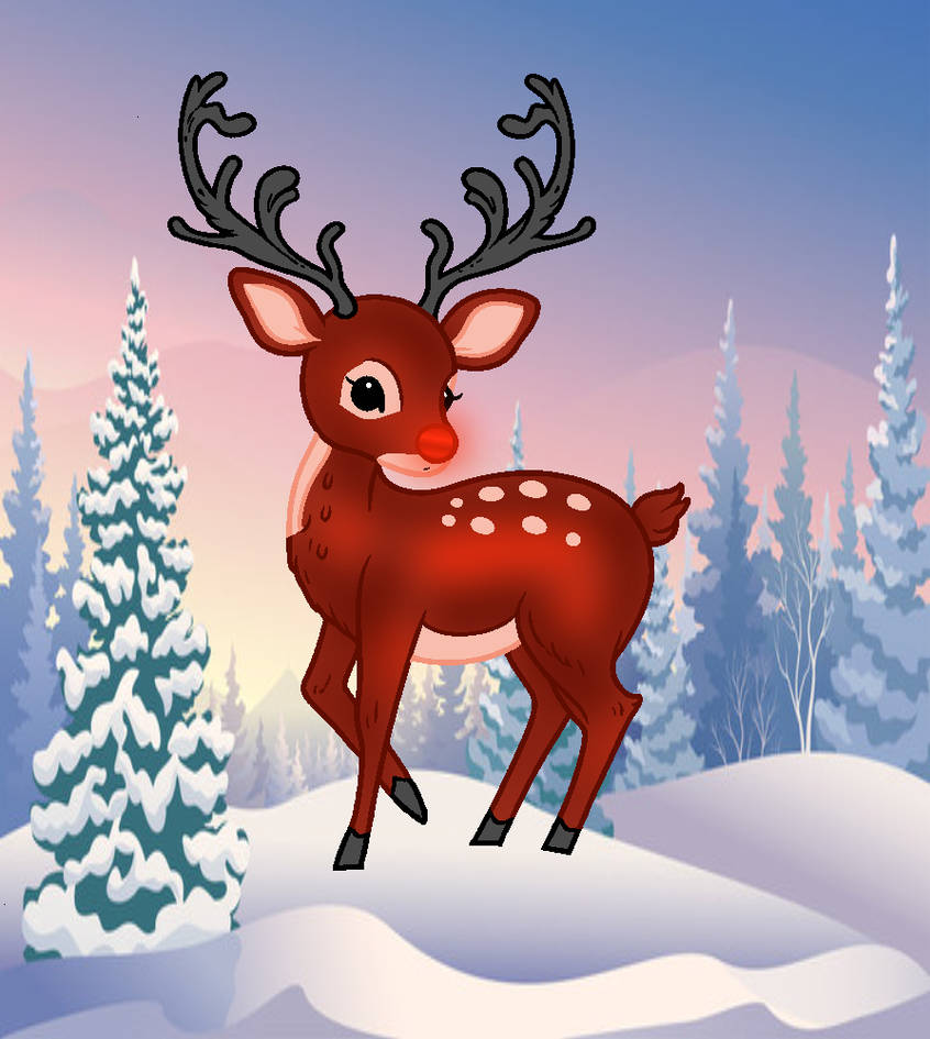 Rudolph Line Art By Kleurplatenkind by Serena7718 on DeviantArt