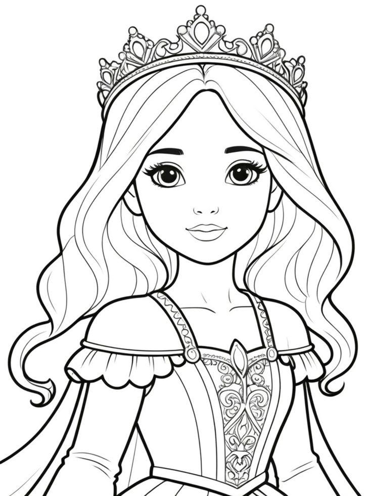 Princess Coloring Page by Serena7718 on DeviantArt