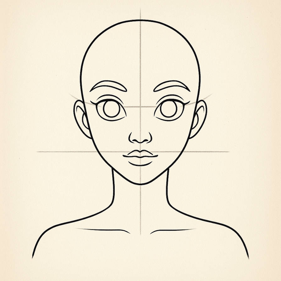 Simple Head Base Head Base by Serena7718 on DeviantArt