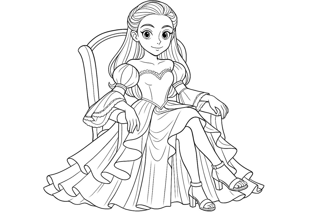 Princess Line Art by Serena7718 on DeviantArt