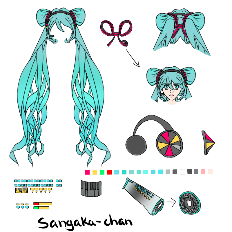 Miku Layout Miku Day (3/9) 2016 (Detail sheet) by TheCartoonLife on DeviantArt