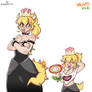 Bowsette and bowsette jr