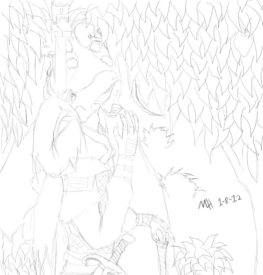 Sidal and the Squirrel thing-QUICK CONCEPT SKETCH