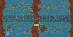 One piece World Map, blue planet 2025 by xads181