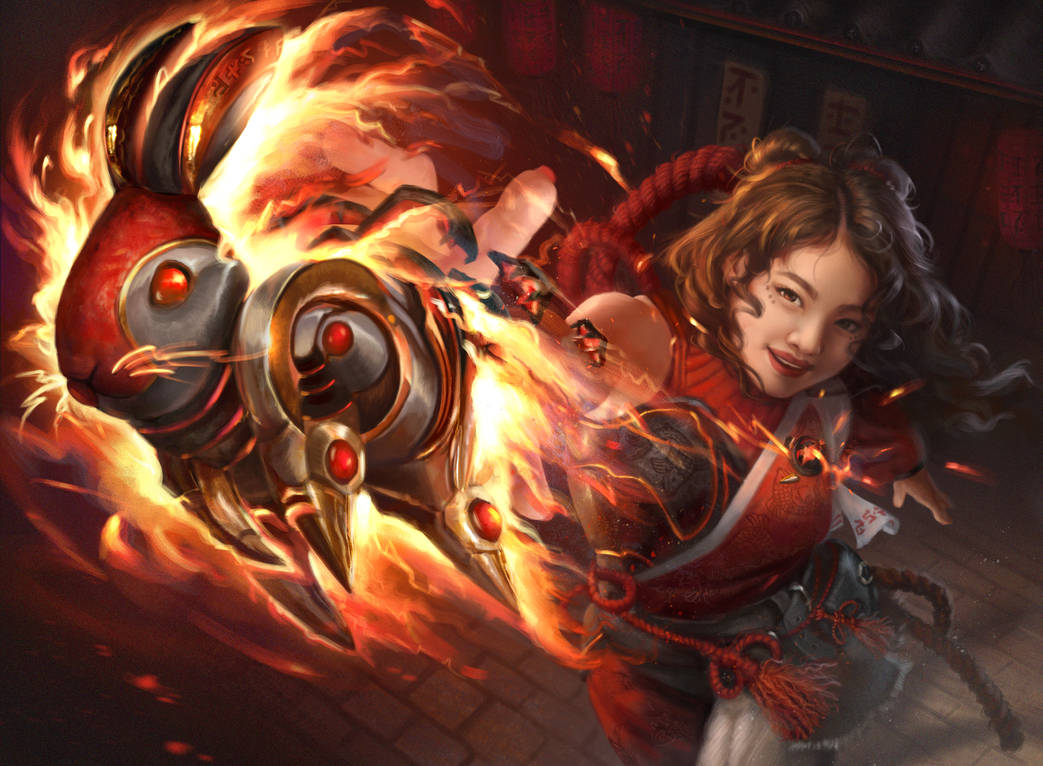 Magic the Gathering - Rabbit Battery by JustynaDura on DeviantArt