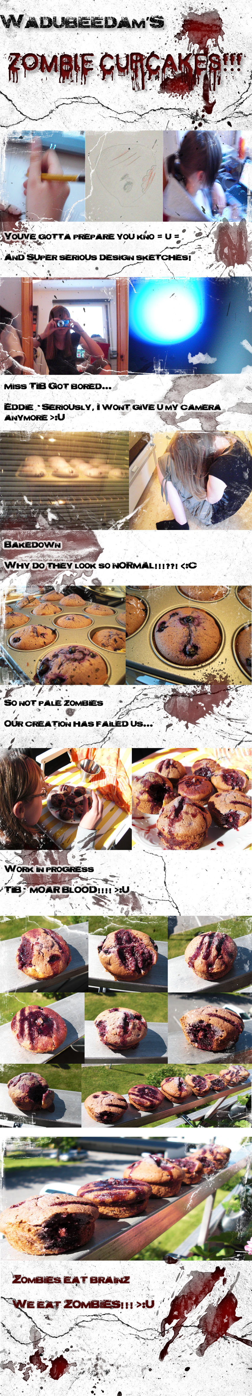 Zombie cupcakes