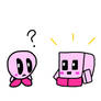 Two versions of Kirby.. -_-