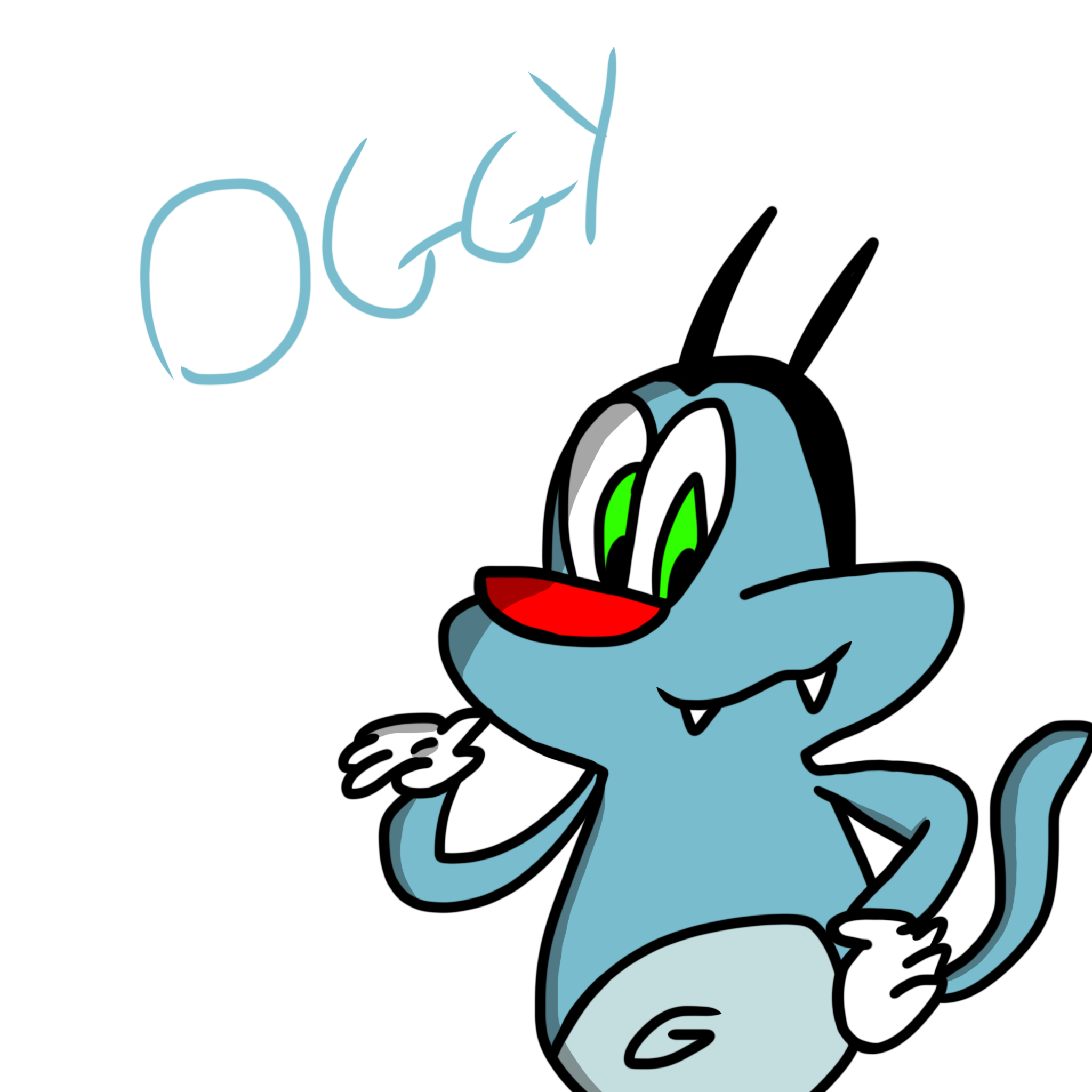 Oghs Grumpy Oggy by Creaturecritter8940 on DeviantArt