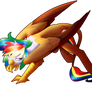 Fierce Rainbow Hunter By Fuyusfox