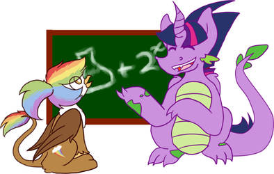 Splight teaching Rainbow potions by floppy1015jams