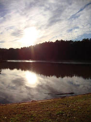 day at lake