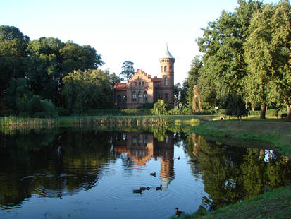 Pond and castle