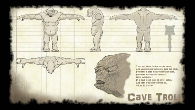 Cave Troll Concept Sketch