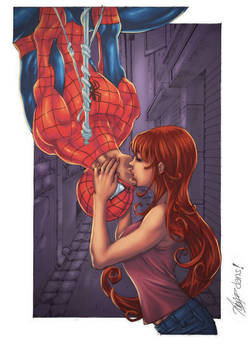 Spider-Man and MJ - colored