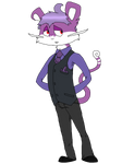 Formal Indigo Mouse by Azailiathefox