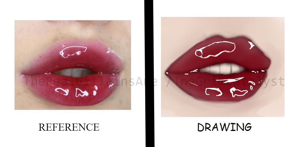 Comic Lips Reference Drawing Lips with a reference by TheRealVillainsAre on DeviantArt