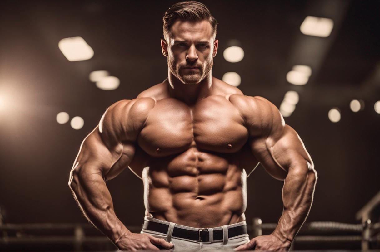 Lean Muscle Men Lean Muscle Man Flexing A Double Bicep Pose Wearin by matmonsterxxl on ...
