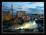 Las Vegas fountaines by sandor-laza