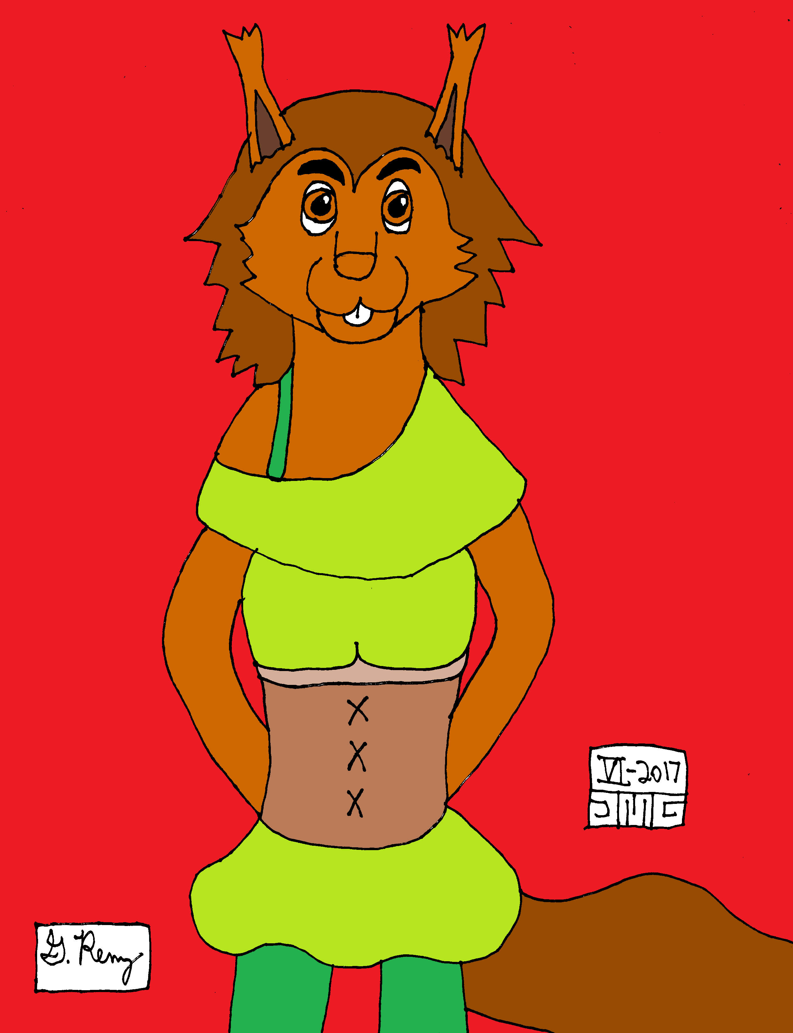 Adara the Squirrel (Art Trade)