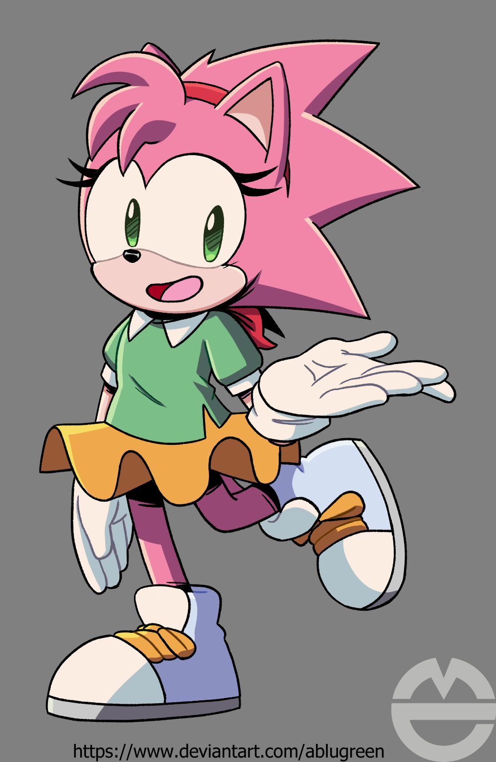 Amy 'The Rascal' Rose by ABluGreen on DeviantArt
