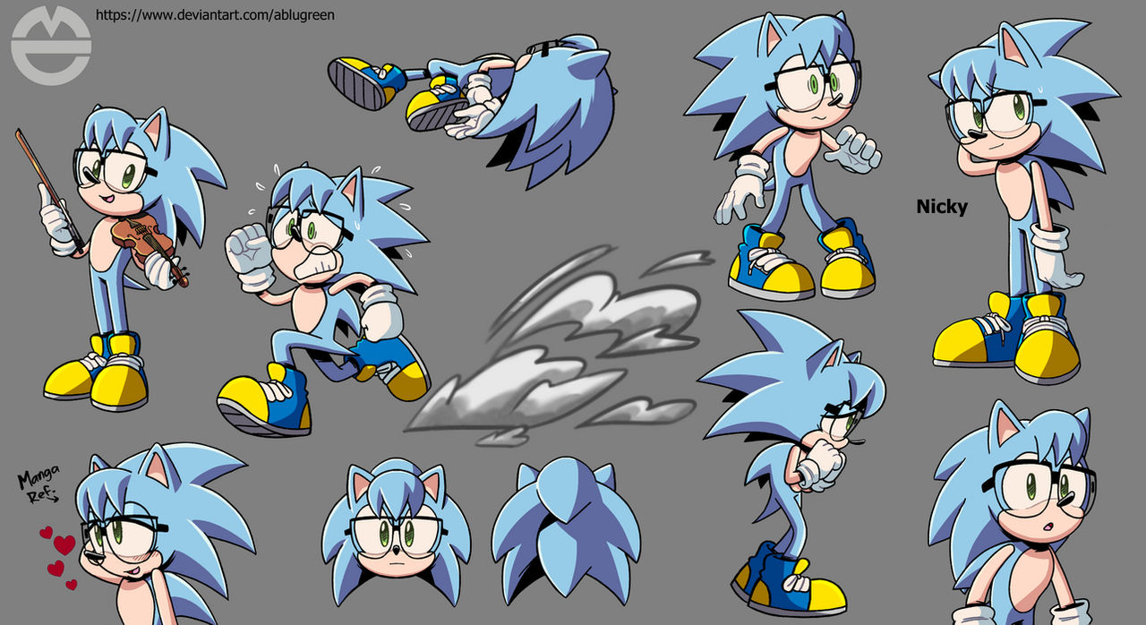Nicky Character Nicky the Hedgehog by ABluGreen on DeviantArt
