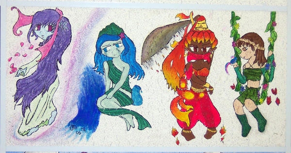 Chibi Elements by broomgrass on DeviantArt