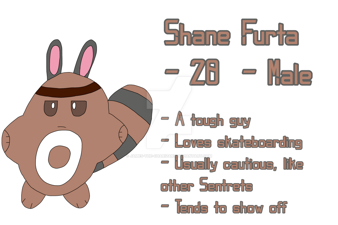 Shane the Sentret (New OC) by James-the-Charizard on DeviantArt