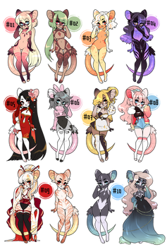 Year of the Rat adopts - CLOSED