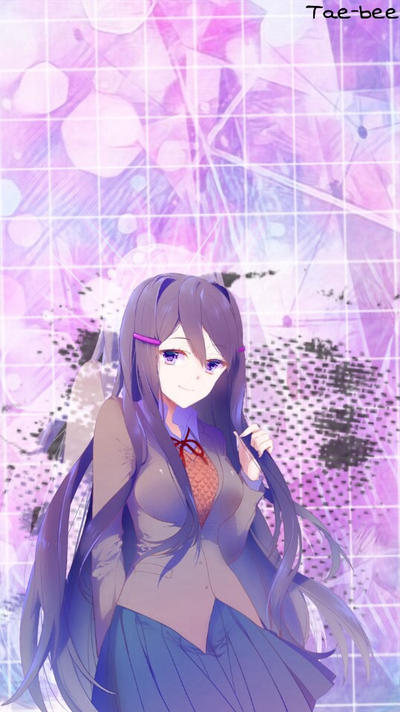 pix Ddlc Wallpaper Yuri yuri ddlc wallpaper by tae bee on