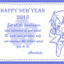 (Hetalia) HNY 2013 card from America to you