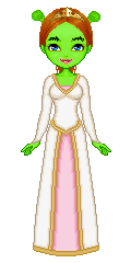 Princess Fiona as an Ogre in Wedding Dress