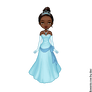 Tiana's Blue Ball Gown