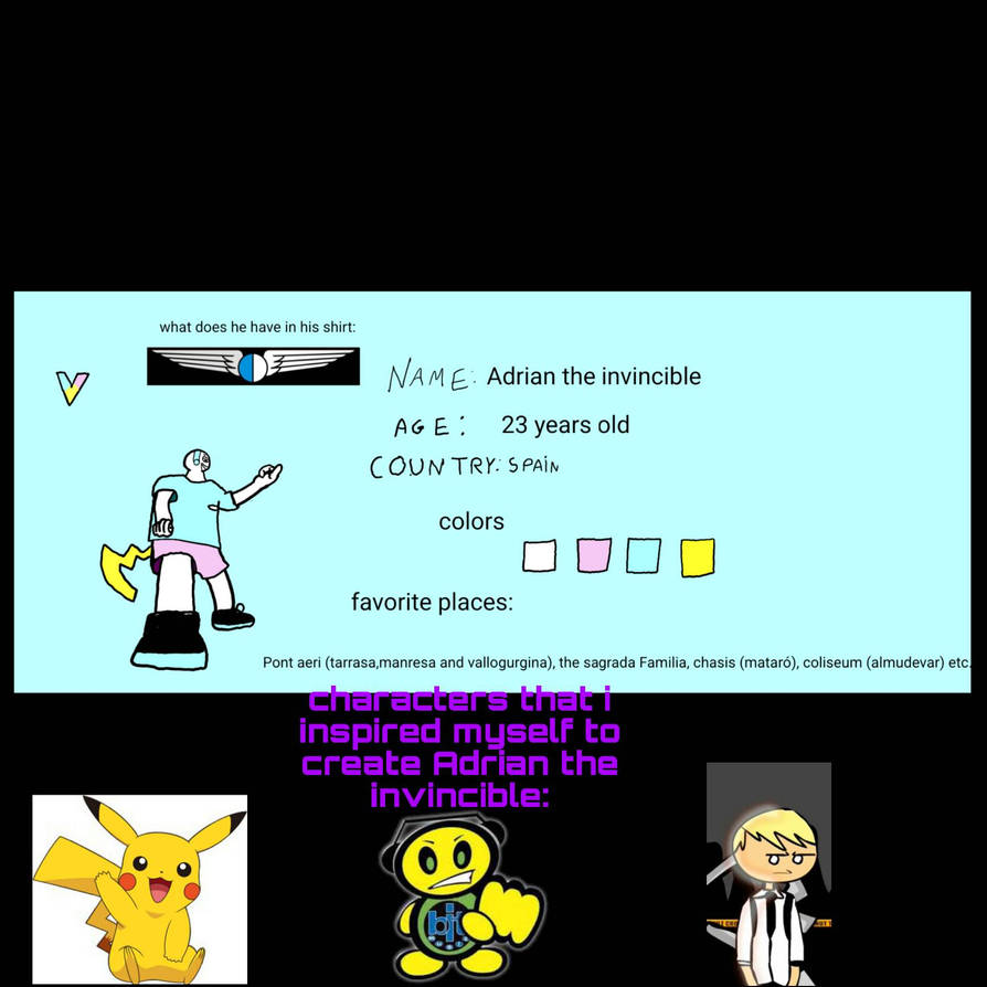 Adrian the invincible reference sheet by Adriantheinvincible on DeviantArt