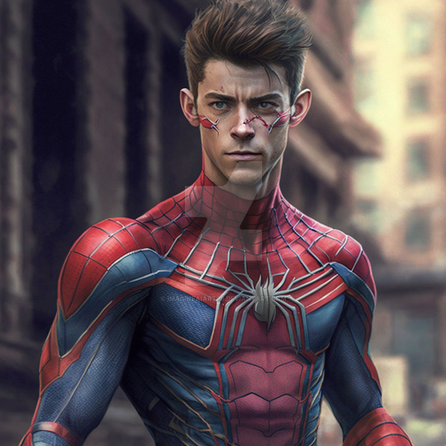 Grant Gustin as Spiderman by ImagineAiArt99 on DeviantArt