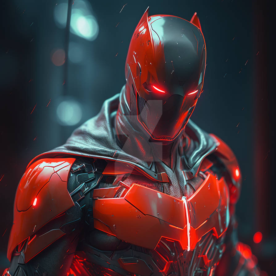 Red Hood in the realm of Tron Legacy by ImagineAiArt99 on DeviantArt