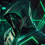 Green arrow in the realm of Tron Legacy