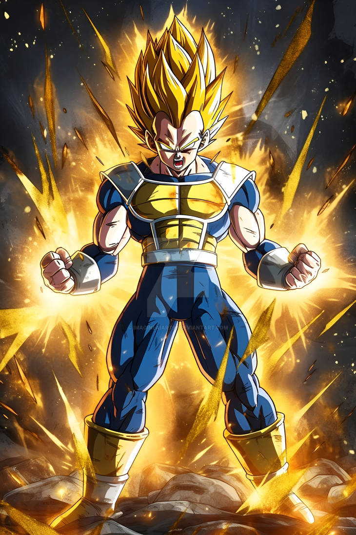 Vegeta Super Saiyan by ImagineAiArt99 on DeviantArt
