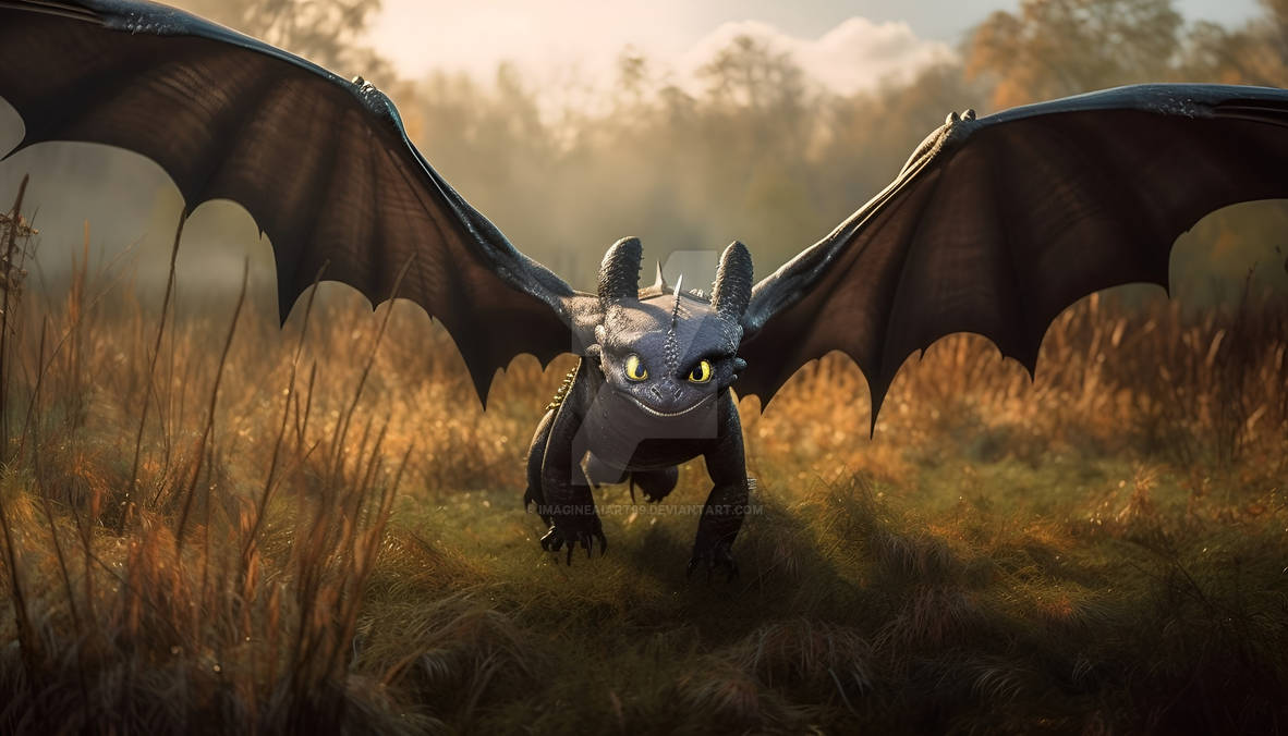 Toothless by ImagineAiArt99 on DeviantArt