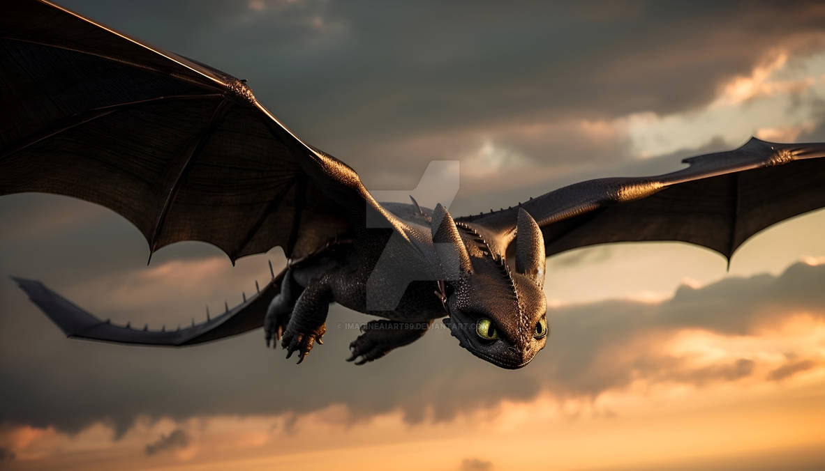Toothless (2) by ImagineAiArt99 on DeviantArt